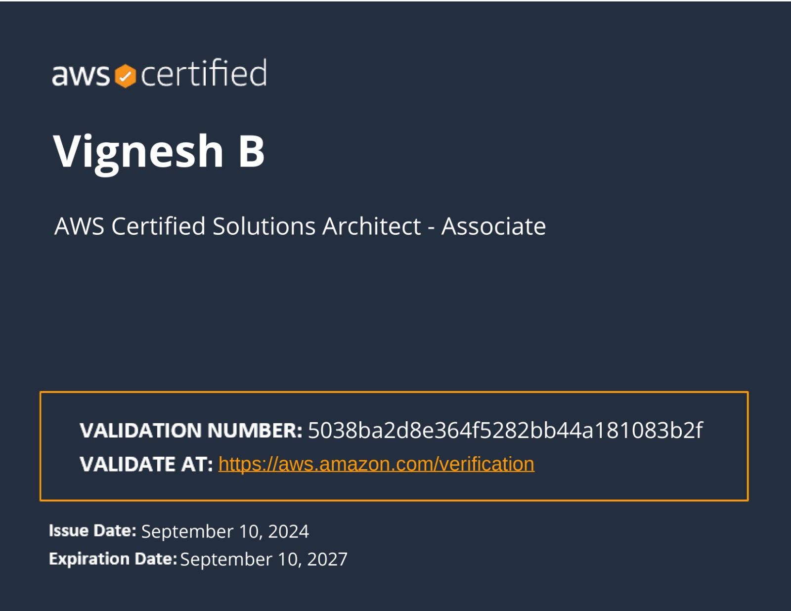 AWS Certified Solutions Architect - Associate
